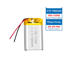 3.7 V Li-ion Battery 112542-1300mah